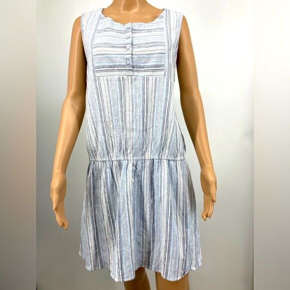 Hayden Sleeveless Blue Stripe Mini Dress Size XL - Picture 4 of 6